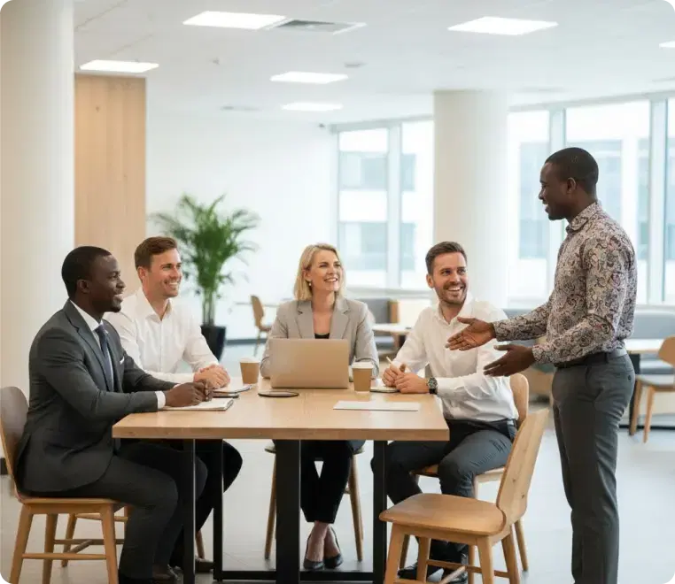 Nigerian Company Hosting a European Team